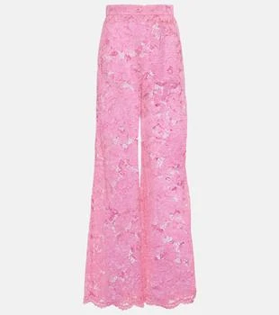 Dolce & Gabbana | High-rise lace wide-leg pants