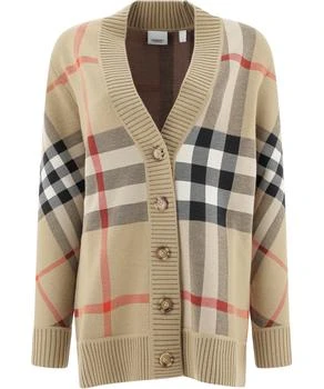 Burberry | Burberry Vintage Checked Knitted Cardigan