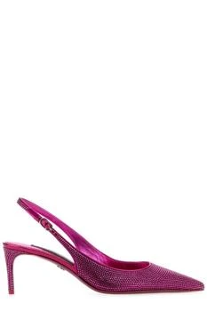 Dolce
Gabbana | Dolce
Gabbana Rhinestones Embellished Slingback Pumps