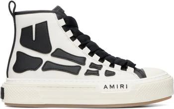 AMIRI | Black & White Skel Court Hi Sneakers