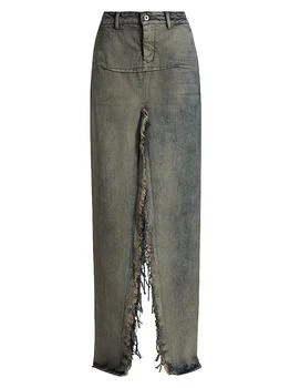 Rick Owens | Gonna Denim Sliced Skirt