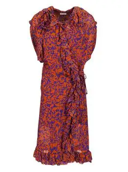 Dries Van Noten | Dries Van Noten Dematis Ruffled Printed Dress