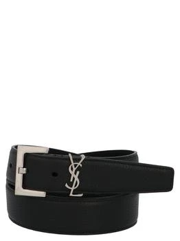 Yves Saint Laurent | Saint Laurent Monogram Logo Plaque Belt