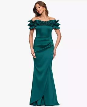 Women's Ruffled Off-The-Shoulder Long Dress