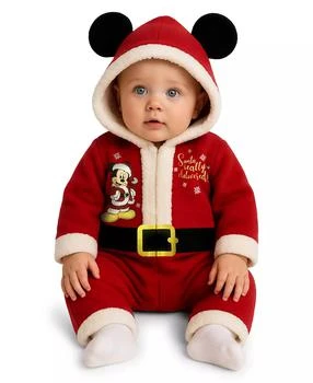 Baby Boys
 Mickey Mouse Santa Long Sleeve Pramsuit
