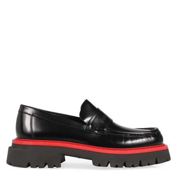 Salvatore Ferragamo | Ferragamo Men
s Black Fergal Logo Debossed Loafers