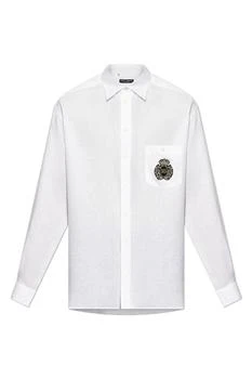 Dolce & Gabbana | Dolce & Gabbana Heraldic Patch Long-Sleeved Shirt