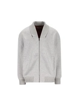 Gucci | Gucci Web Detailed Jersey Zip Jacket
