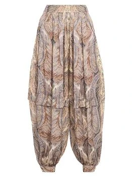 Zimmermann | Hypnotic Silk Pleated Pants