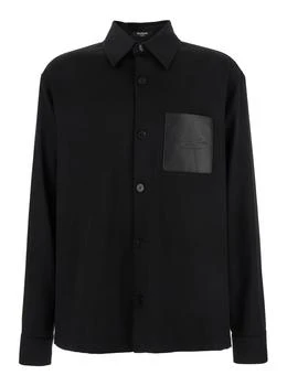 Balmain | Balmain Logo Detailed Long Sleeved Overshirt