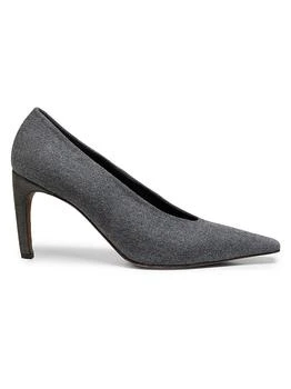 Brunello Cucinelli | 75MM Virgin Wool Pumps