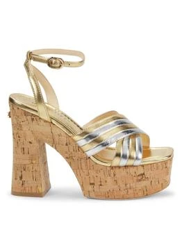 Havana 127MM Leather Platform Sandals
