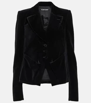 Tom Ford | Single-breasted cotton velour blazer