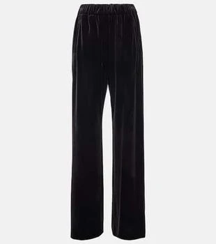 Dolce
Gabbana | High-rise velvet wide-leg pants