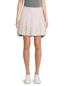 Thom Browne | ​Combo Pleated Dropped Back Miniskirt