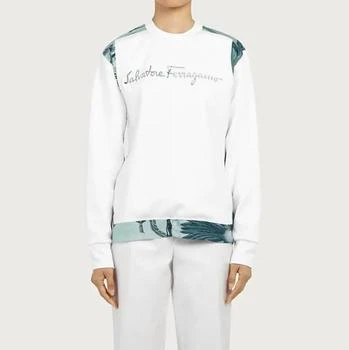Salvatore Ferragamo | Women's Sweater With Silk Inserts In White