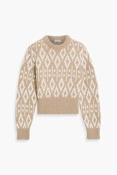 Brunello Cucinelli | Sequin-embellished Fair Isle cashmere sweater
