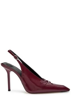 Jacquemus | Les High Cubisto 100 leather slingback pumps