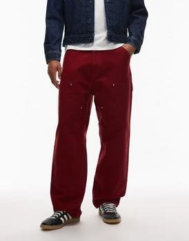 Carhartt WIP OG double knee baggy trousers in red