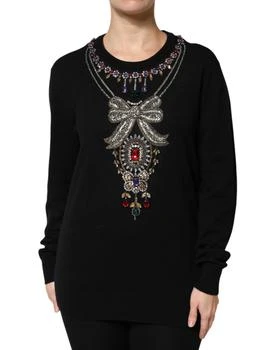 Dolce & Gabbana | Cashmere Crystal Embellished Women's Sweater