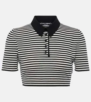 Dolce 
Gabbana | Cropped wool polo shirt