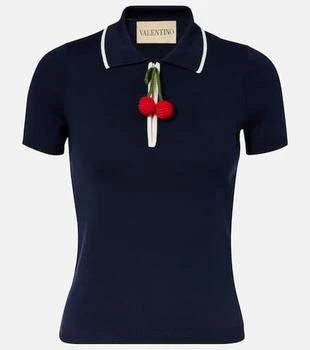 Valentino | Cherryfic cotton polo sweater