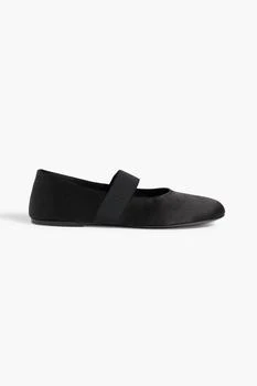 Satin ballet flats