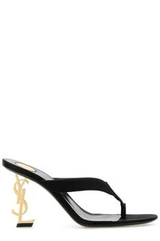 Yves Saint Laurent | Saint Laurent Opyum Logo Plaque Mules