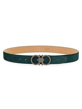 Salvatore Ferragamo | Gancini Cut-to-Size Suede Belt