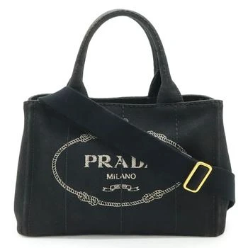 Prada | Canapa  Canvas Handbag Shoulder Bag (Pre-Owned)