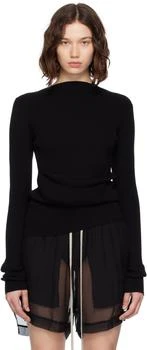 Rick Owens | Black Concordians Ribbed Knit Babel Sweater