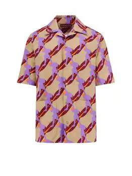 Gucci | Gucci Graphic Print Short-Sleeve Shirt