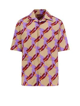 Gucci | Gucci Graphic Print Short-Sleeve Shirt