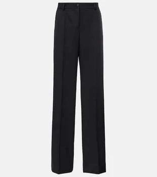 Dolce 
Gabbana | Wool and silk gabardine wide-leg pants