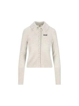 Chloé | Chloé Logo Embroidered Knit Cardigan