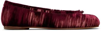 MAISON MARGIELA | Burgundy Tabi Ballerina Flats