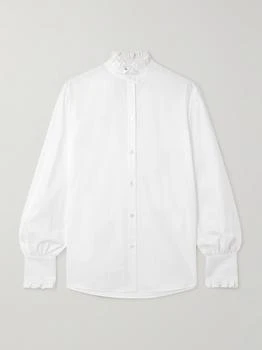 Valentino | Ruffled Cotton-poplin Shirt  - IT38