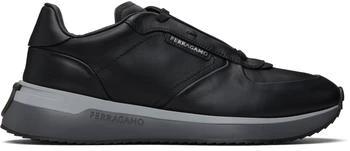 Salvatore Ferragamo | Black & Gray Low Cut Sneakers