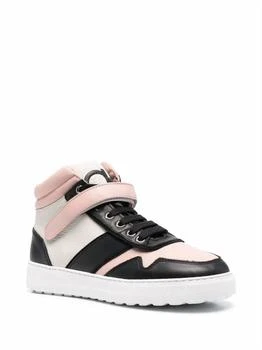 Salvatore Ferragamo | Women's Noe High Top Sneakers In Pink/black