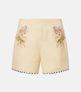 Valentino | Escape floral embroidered shorts