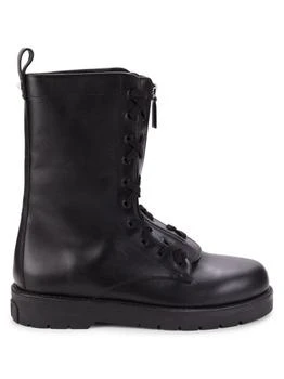 Valentino | Leather Combat Boots
