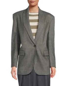 Brunello Cucinelli | Solid Stretch-Wool Blazer