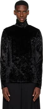 Dries Van Noten | Black High Neck Top