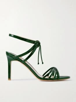 Tom Ford | Angelica Croc-effect Leather Sandals  - IT36.5