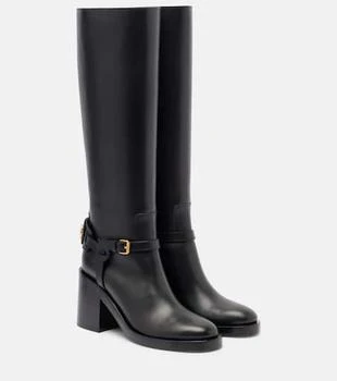 Valentino | VLogo leather knee-high boots