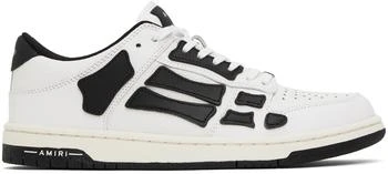 AMIRI | White & Black Skel Top Low Sneakers