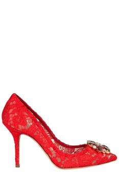 Dolce & Gabbana | Dolce & Gabbana Bellucci Embellished Lace Stilettos