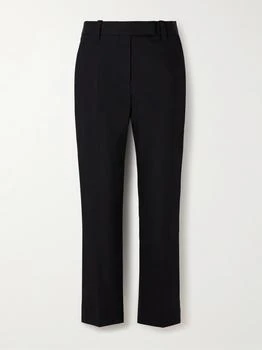 Brunello Cucinelli | Pleated Stretch-cotton Twill Tapered Pants  - IT36