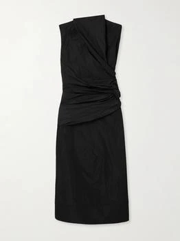 Jil Sander | Gathered Shell Midi Dress