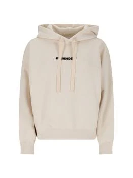Jil Sander | Jil Sander+ Long Sleeved Logo-Print Hoodie